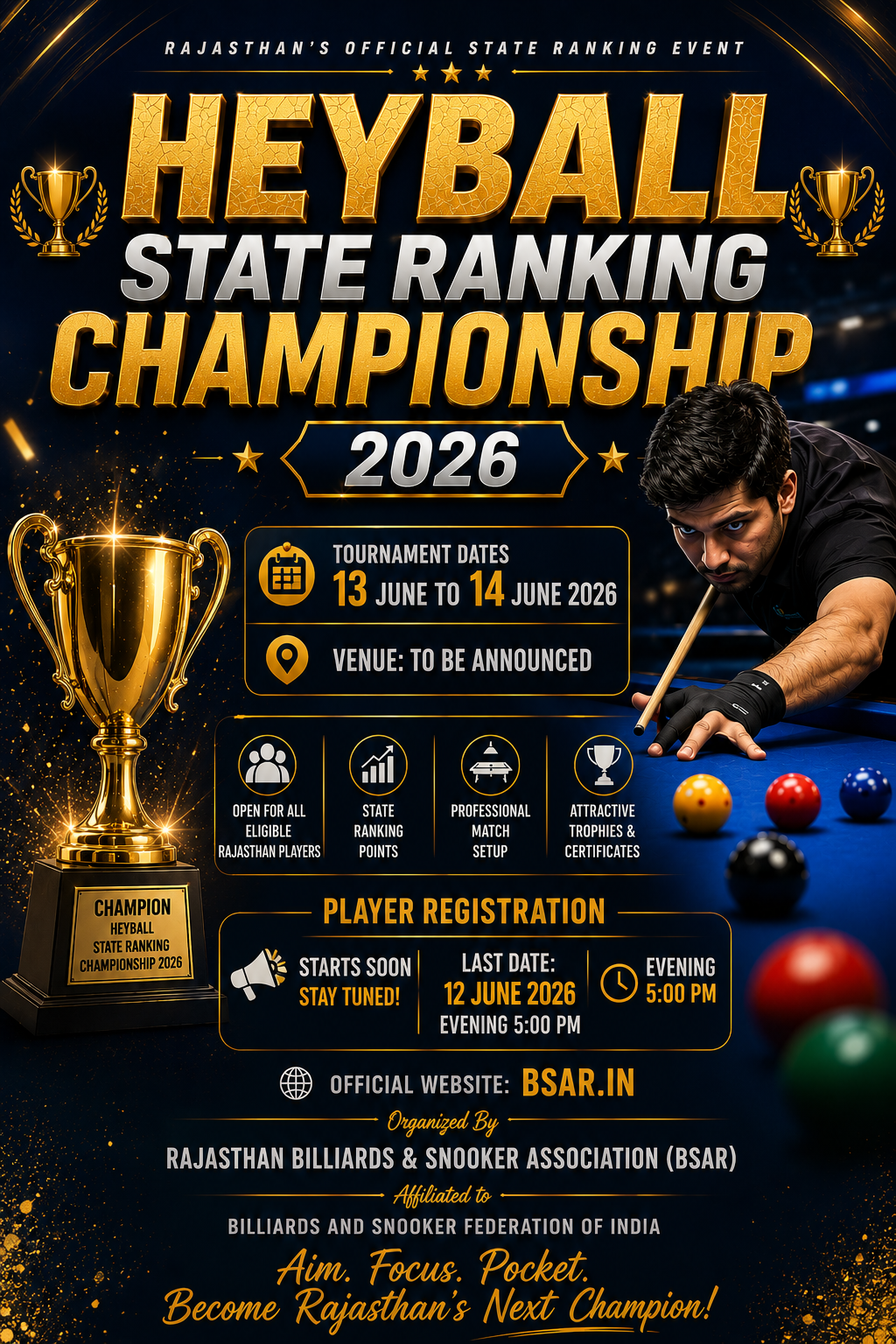 HEYBALL POOL STATE RANKING CHAMPIONSHIP 2026